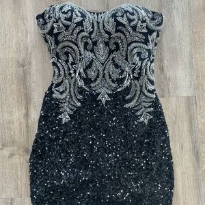 Sequined Scala mini dress Size 12